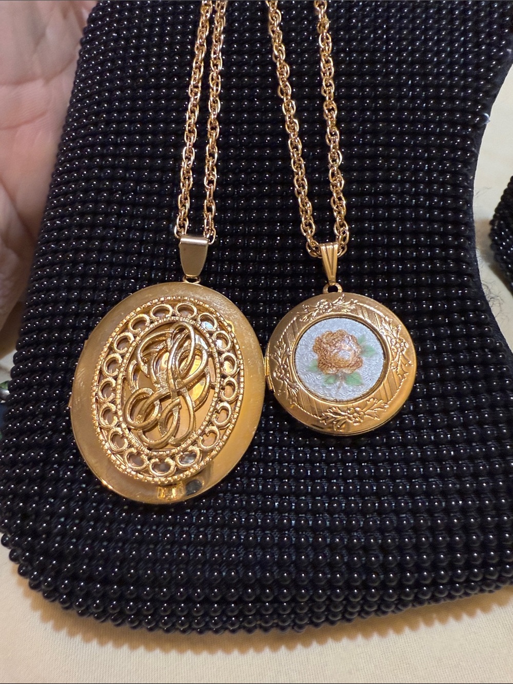 2 Gold toned Medallion Pendant Necklace - Women Jewelry
